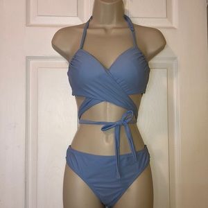 BABY BLUE WRAP BIKINI